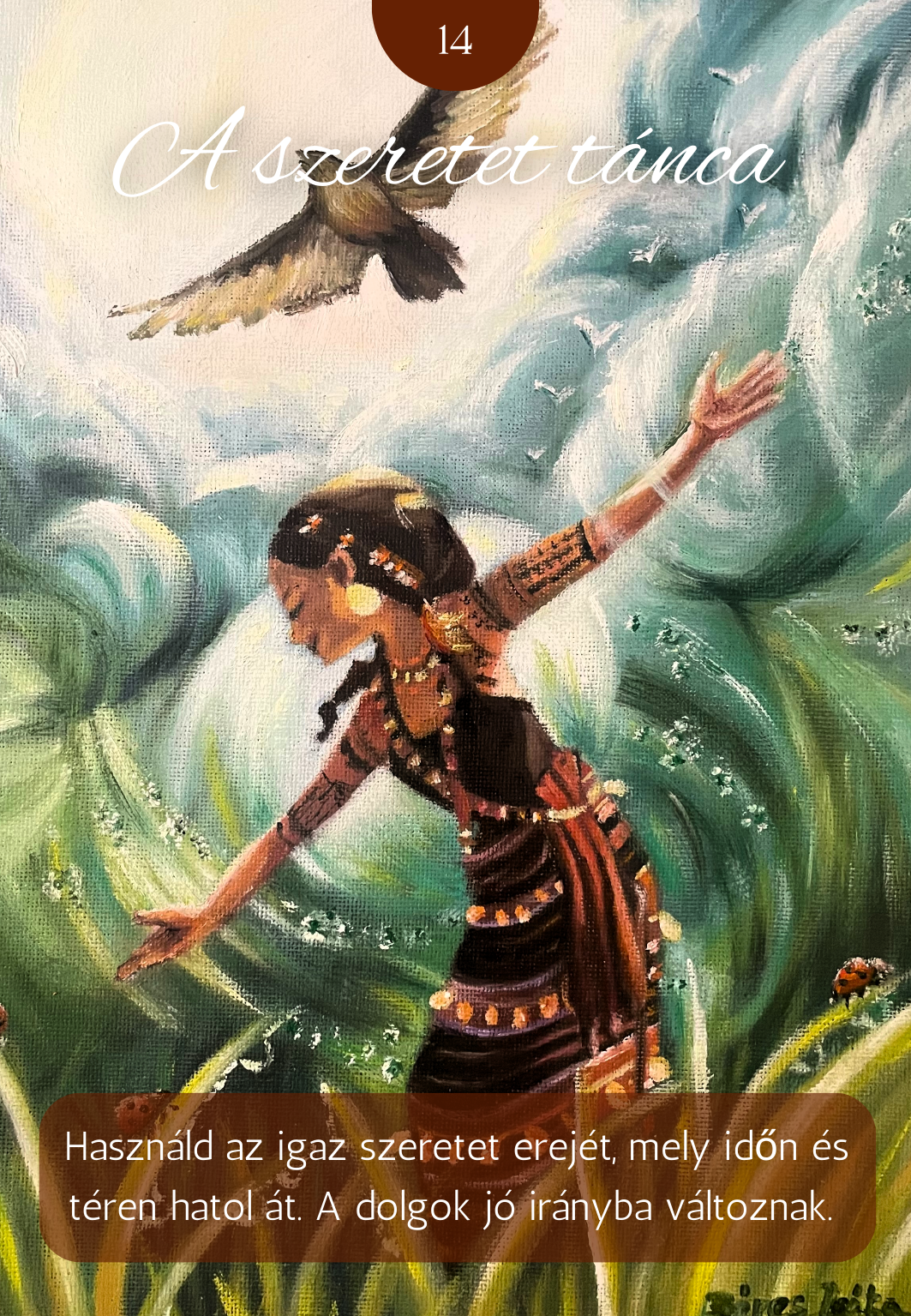 a fény útja kártyapakli - a szeretet táncsa lap