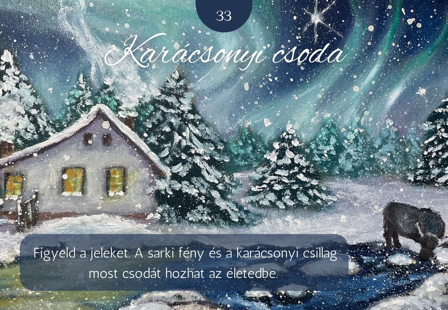 kártya lap - a karácsonyi csoda