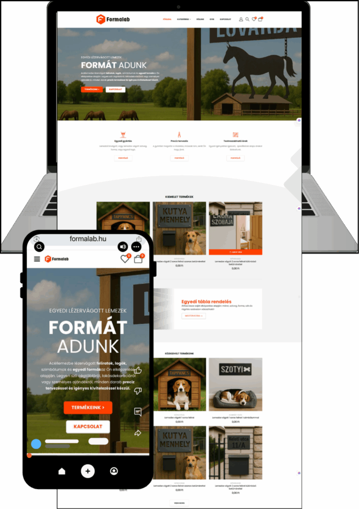 Formalab referencia weboldal