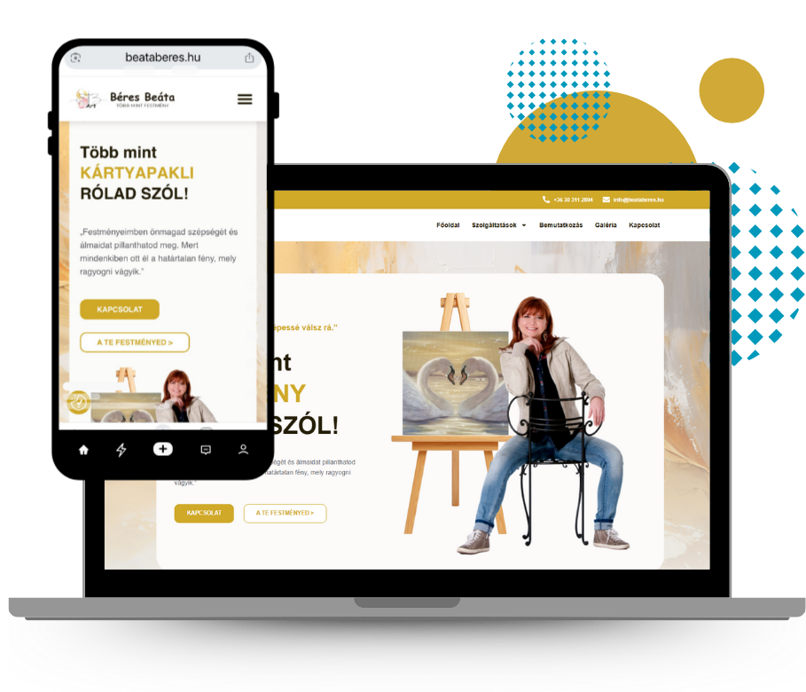 Webtervezés és webdesign kisválalkozóknak hero kép