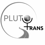 pluto trans cég logo fekete fehér